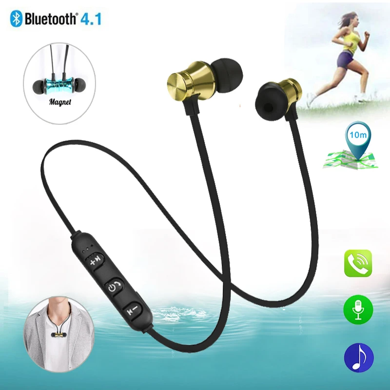 Наушники Bluetooth гарнитура для Samsung Galaxy On5 On7 2016 J2 J3 J5 Pro J7 Prime 2017 Беспроводные
