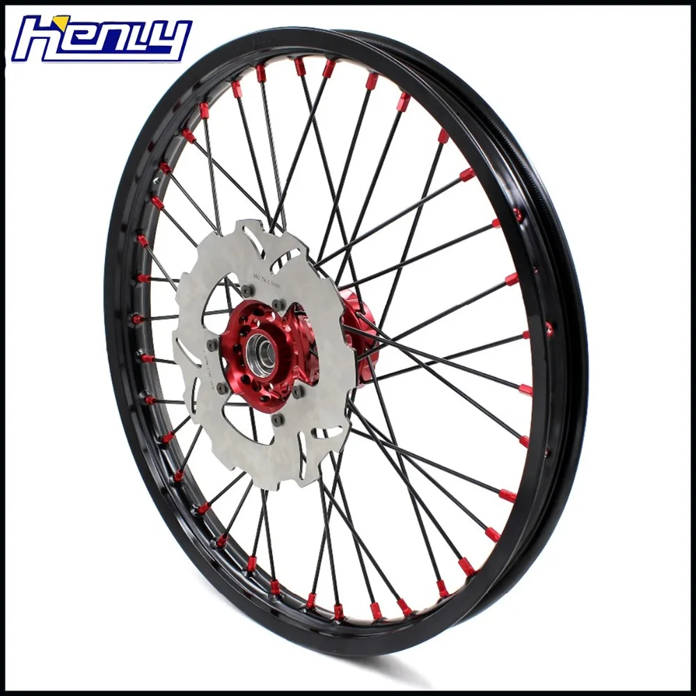 21/18 мотоциклетный обод Enduro колеса Набор для HONDA XR650R 2000-2008 2001 2002 03 2004 05 2006 07 2008 диски черный луч 240 мм диски