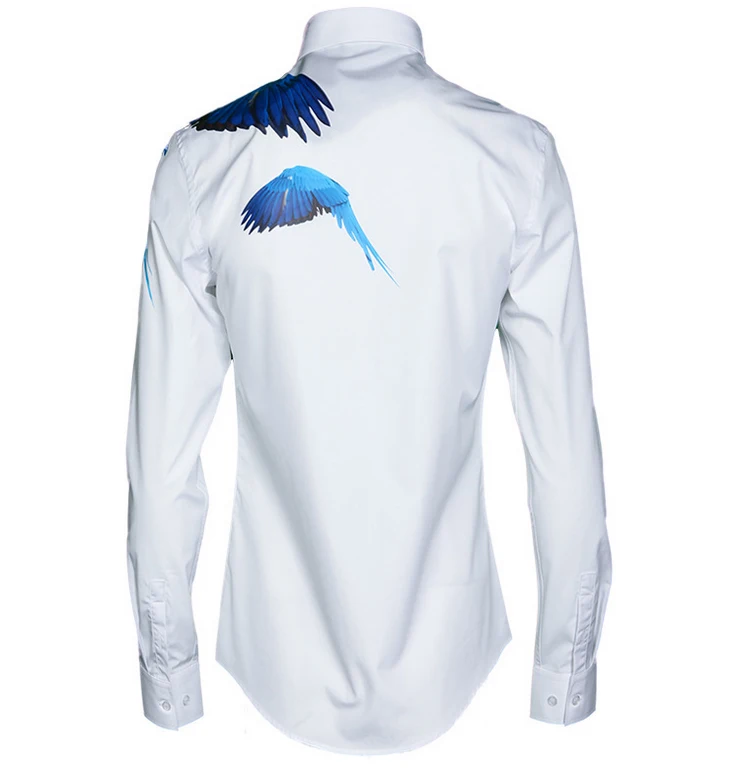 2019 новая весенняя и осенняя модная трендовая Мужская рубашка с длинными рукавами