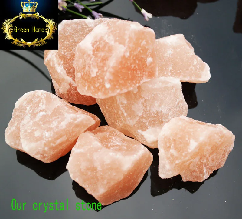 Гималайская солевая лампа натуральный минеральный камень с основанием из Нима +