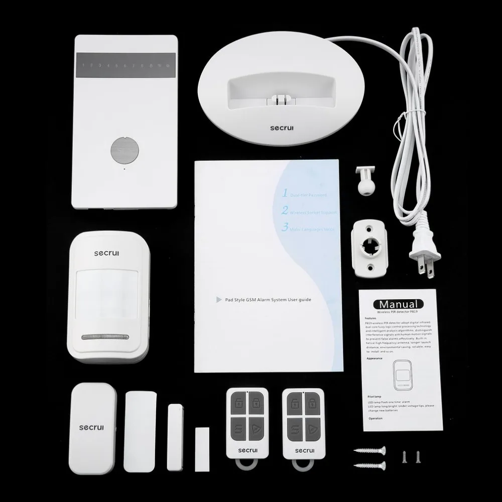 Newest Wireless Alarm Systems Security Home Burglar Alarm System Android IOS APP Remote Controlled GSM Voice Prompt