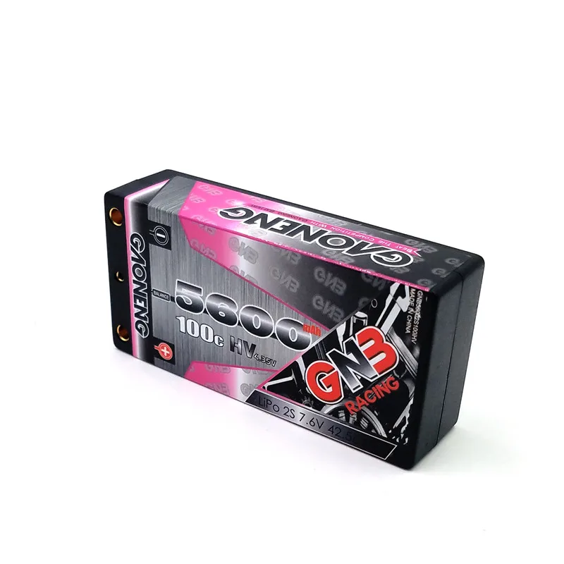 Gaoneng GNB 5600mAh 7,6 V 100C/200C 2S Hardcase shirty LiHV LiPo аккумулятор для 1/10 RC автомобилей B5M 22 RB6 22T SCT Запчасти для гоночных автомобилей