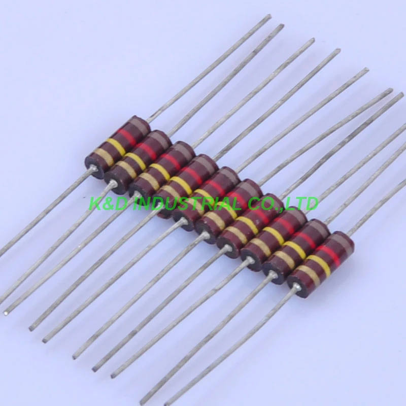 

10pcs Carbon Composition vintage Resistor 0.5W 120K 0.33ohm +-20%
