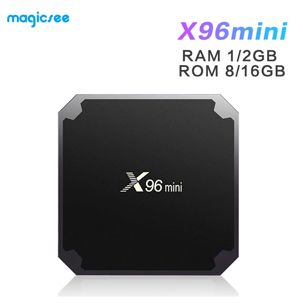 ТВ приставка Magicsee X96 mini на ОС Android 7 1 Смарт 2 Гб 16 четырехъядерный процессор Amlogic S905W