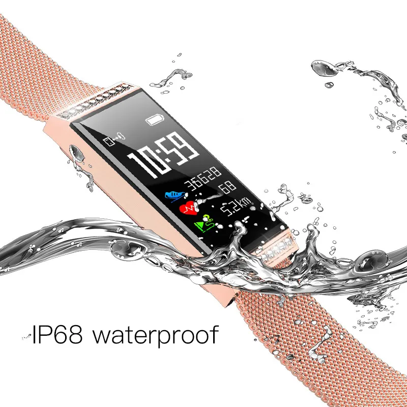 Смарт-браслет X11 Для женщин человек Smart watch Алмазный дизайн границы Фитнес трекер