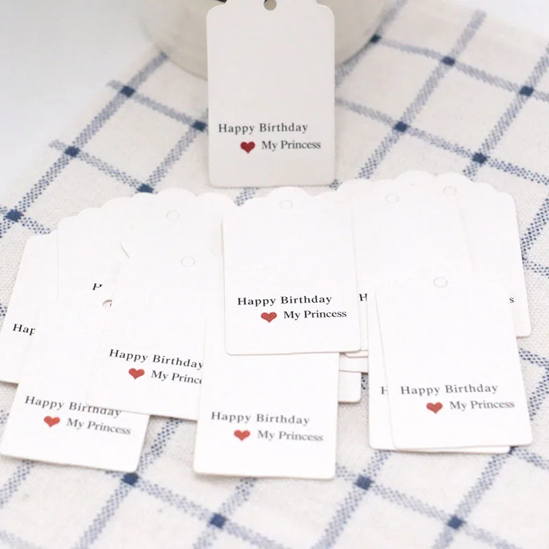 Pretty 200pcs/lot Kraft Paper/White/Black Price Tags for Clothes&ampToys 3x5cm 2x7cm Cute Size And Pattern Can Customize Logo | Украшения и