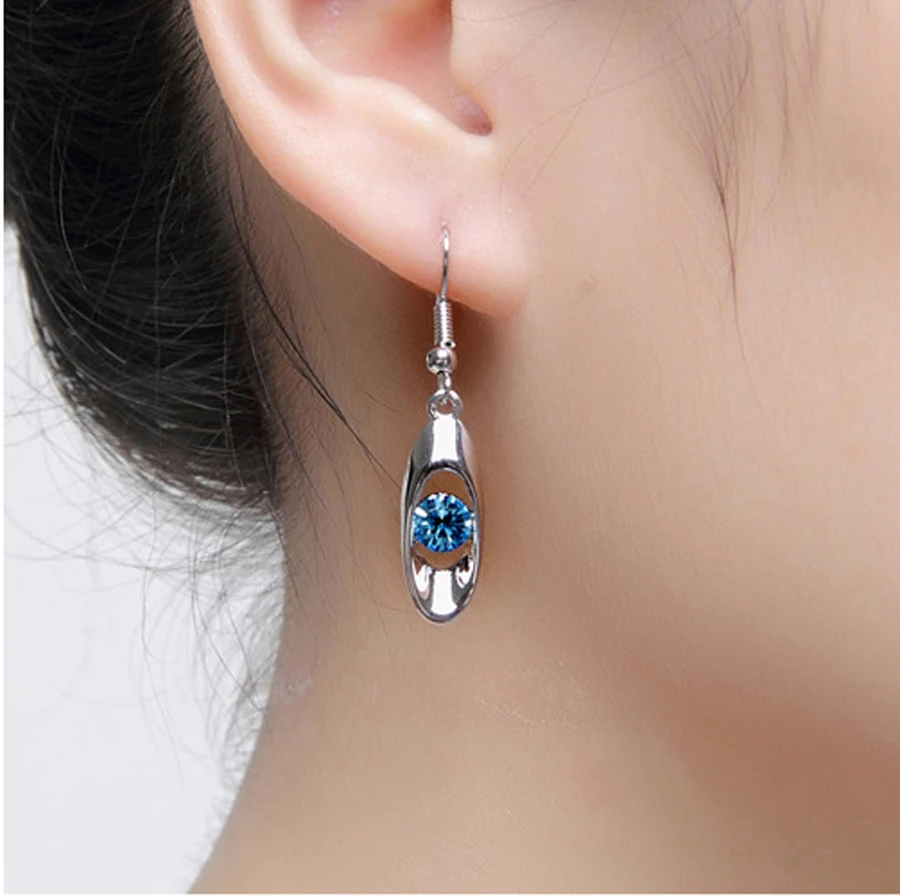 2016 посеребренные серьги с каплями воды изысканные ювелирные изделия модные для
