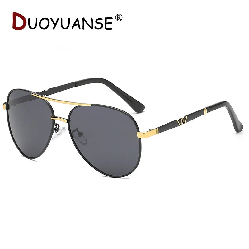 DUOYUANSE Fishing High Quality Polarized Sunglasses Men Driver Driving Alloy Sunglass Male 2019 Sun Glasses 2813 | Аксессуары для