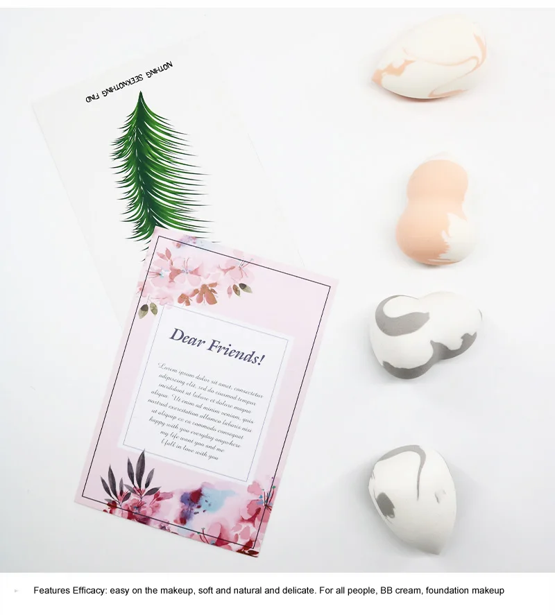 2 шт./партия спонж для нанесения основы под макияж beauty Cosmetic Puff безупречная пудра гладкая пудра для макияжа лица профессиональные косметические инструменты