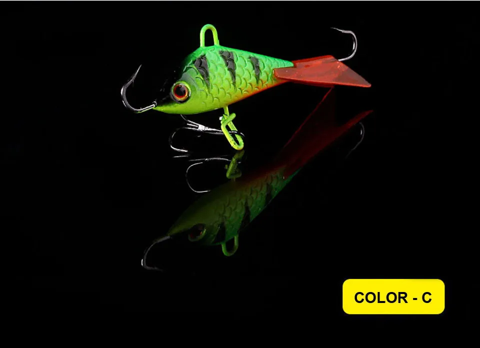 WALK FISH, 1 шт., приманка для подледной рыбалки, зимняя жесткая приманка, 50 мм, 7,3 г, балансир для рыболовных приманок, свинцовые рыболовные аксессуары