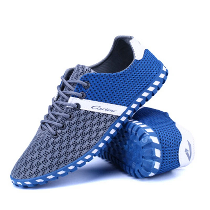 Новинка 2017 года Мужская Мода Обувь Zapato Повседневное с дышащей сеткой без каблука