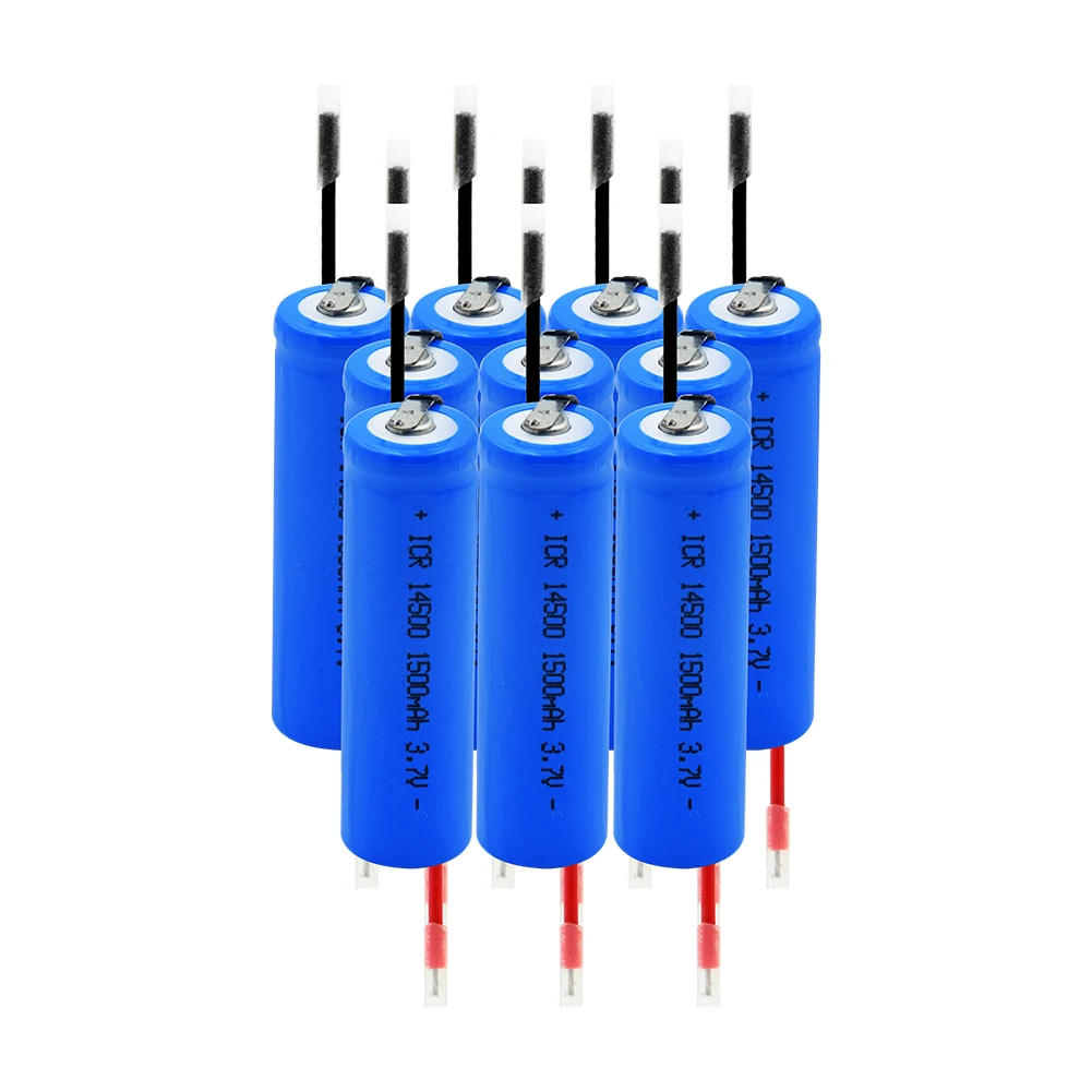 14500 литиевая батарея 3,7 V 1500mAh перезаряжаемая электронная сигарета батареи высокоразрядный ток+ DIY Linie для фонарика