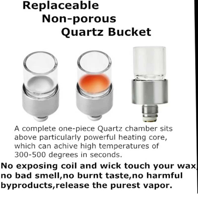Оригинальная катушка Longmada wicckless Quartz Bucket нагревательный сердечник восковая вейп