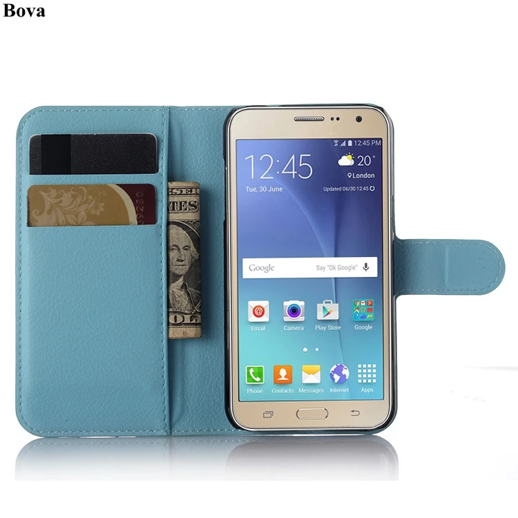 Кожаный чехол-книжка в стиле ретро для samsung Galaxy J2 J200F J200G, защитный чехол с отделением для денег, чехол с магнитной застежкой