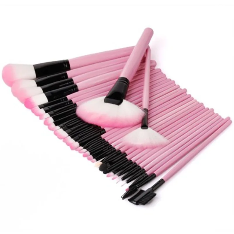 32 шт. набор кистей для макияжа + кожаный чехол|pcs makeup brushes set|brand brush setmakeup set |