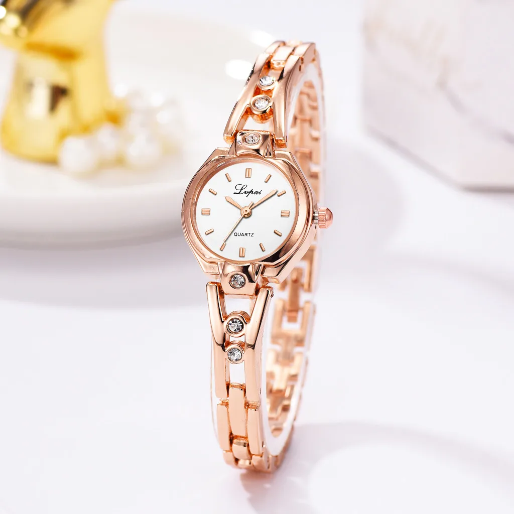 Lvpai женские часы Топ Бренд роскошные золотые браслет со стразами reloj mujer montre