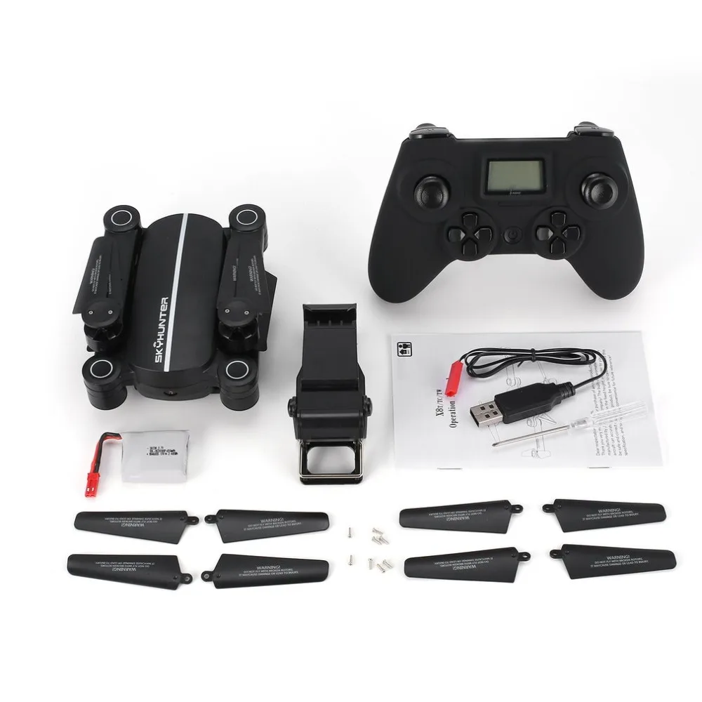 FPV складной Радиоуправляемый Дрон с удержанием высоты 0.3MP HD Wifi камера Безголовый