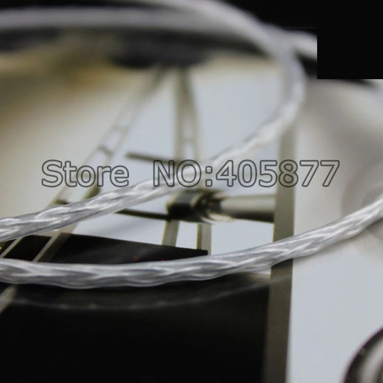 Высококачественный посеребренный стереокабель для наушников Прямоугольный