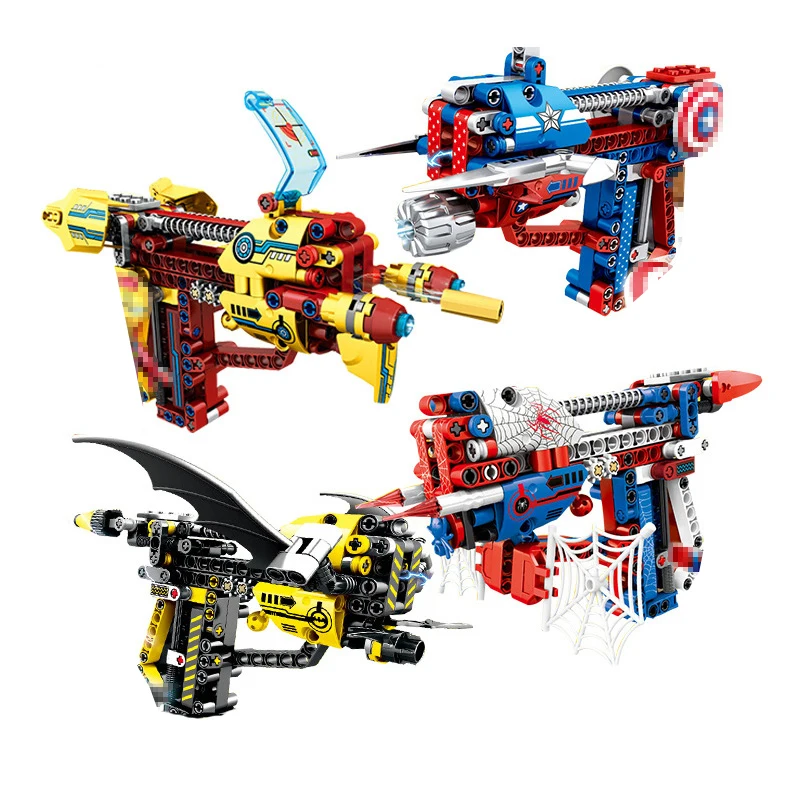 DIY Technology Building Blocks Toy Gun Assembly Toy Brain Shooting Game Model Can Fire Bullets with Instruction Book Compatible
DIY Technology Building Blocks Toy Gun Assembly Toy Brain Shooting Game Model Can Fire Bullets with Instruction Book Compatible