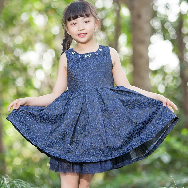 Детское платье для маленьких девочек 2018 осенне-зимнее принцессы детская одежда