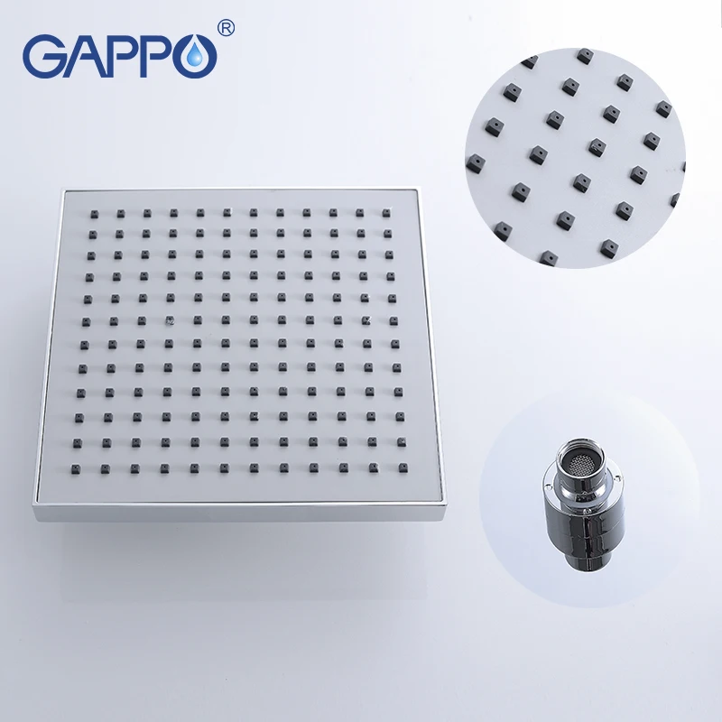 Смеситель для ванны GAPPO кран душа из АБС-пластика с дождевой насадкой Настенный