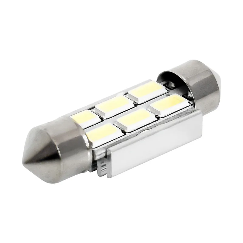 2 шт. 36 мм C5W C10W C3W SV8.5 6 светодиодов 5630 smd гирлянда CANBUS без ошибок автомобильный