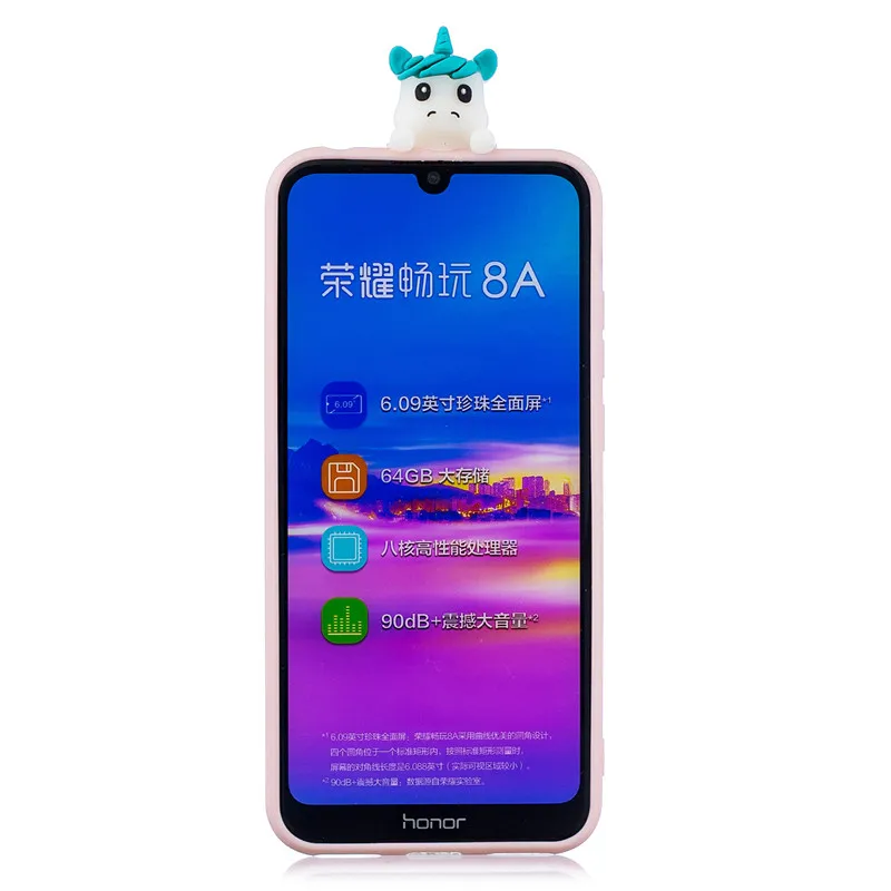 Чехол для телефона FLYKYLIN, чехол для huawei Honor 8A, JAT-LX1, чехол для Honor 8X, чехол для Honor 8C, BKK-L21, 3D, мягкие силиконовые чехлы из ТПУ