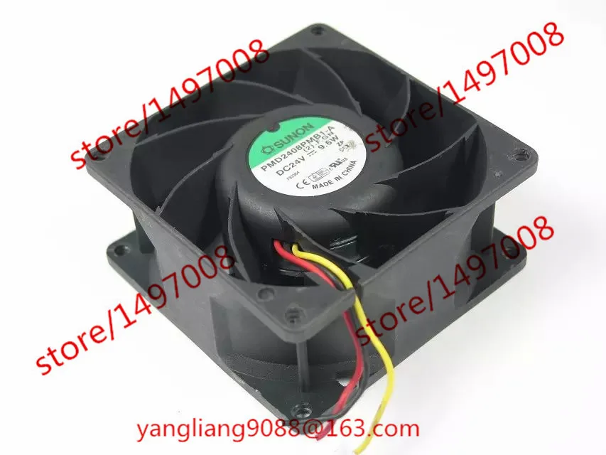 SUNON PMD2408PMB1 A (2).F.GN DC 24V 9 6 W 80x80x38 мм вентилятор охлаждения сервера|square fan|server fandc 24v fan |