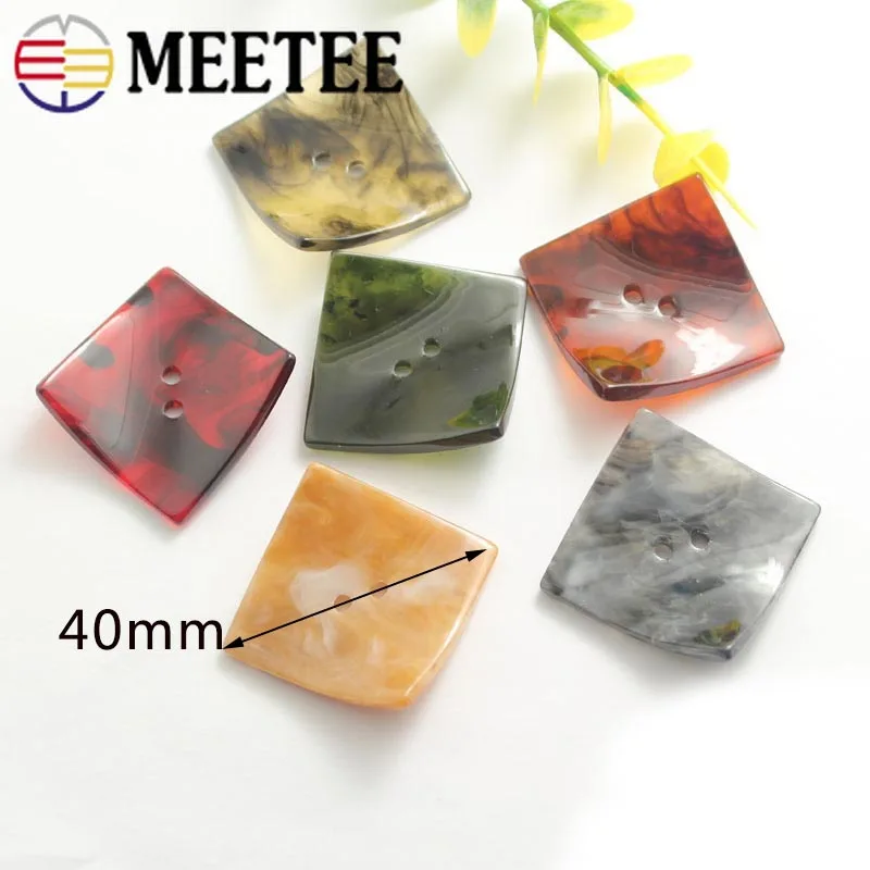 Meetee экологичный Ретро 2 пуговица из смолы мужские и женские костюмы пальто