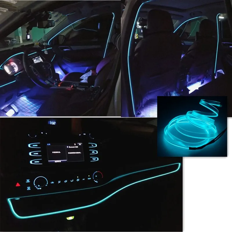 Автомобильный интерьер атмосфера Украшение лампы светодиодный светильник бар El