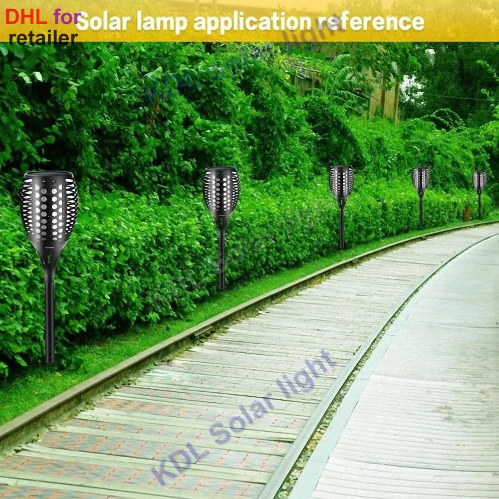 1 шт. Солнечный 96 светодиодов газон танцы пламя факел огни радар 3 режима работы Tiki