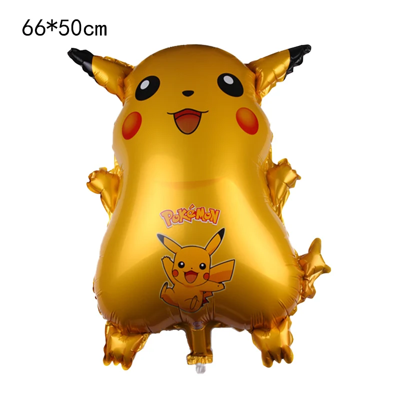 Мультфильм Пикачу Pokemon Go фольгированные шары с днем рождения украшения для детской вечеринки игрушки для детского дня рождения