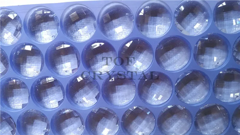 100 шт. MC круглый граненый кристалл крест-Крест Призма солнцезащитный Ловец 30 мм