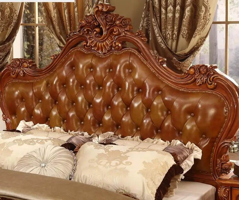 Деревянная кровать в стиле барокко|bedroom set|luxury bedroom setsluxurious bedrooms |