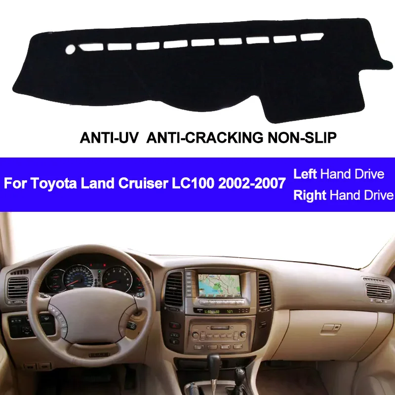 Чехол для приборной панели автомобиля Toyota Land Cruiser LC100 2002 2003 2004 2005 2006