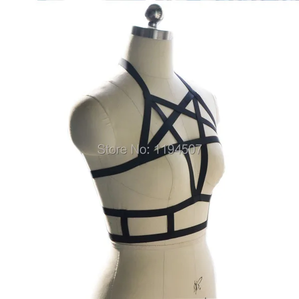 Новый модный сексуальный бюстгальтер-клетка с пятиконечными звездами в форме