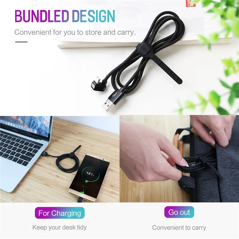 Рок USB Type C игровые Кабели Кабель Usb type c для Xiaomi Oneplus LG Nexus 5x Huawei Samsung Letv провод
