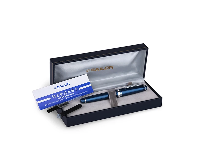 Перьевая ручка Сейлор pg flat Professional Gear Gold silver1221 1222 14k белая красная синяя бесплатная