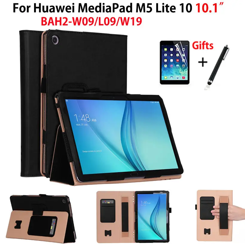 Роскошный чехол для Huawei MediaPad M5 lite 10 1 дюйма планшета с подставкой + пленка ручка | - Фото №1