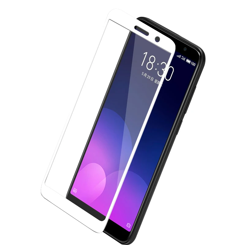 Закаленное стекло для Meizu M6T Meilan 6T цветная полноэкранная защитная пленка Синий