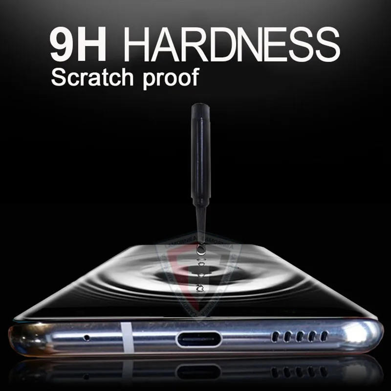 Lamorniea для LG V40 ThinQ полный клей Стекло Экран протектор с УФ жидкости полный клей для LG V30 G7 sony XZ4 XZ3 Стекло фильм