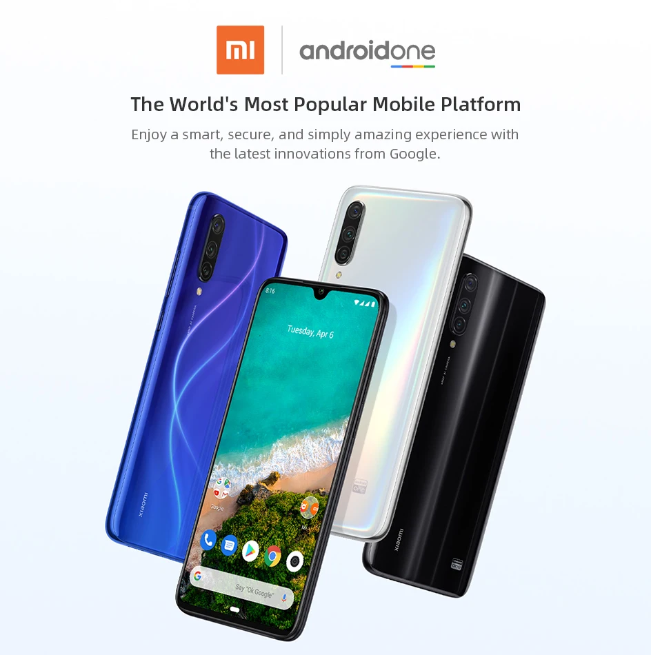Xiaomi mi A3 mi A3 4 Гб 64 Гб Snapdragon 665 смартфон телефон CC9e CC 9E 48MP камера 32MP фронтальная камера 6,08" экран Android one