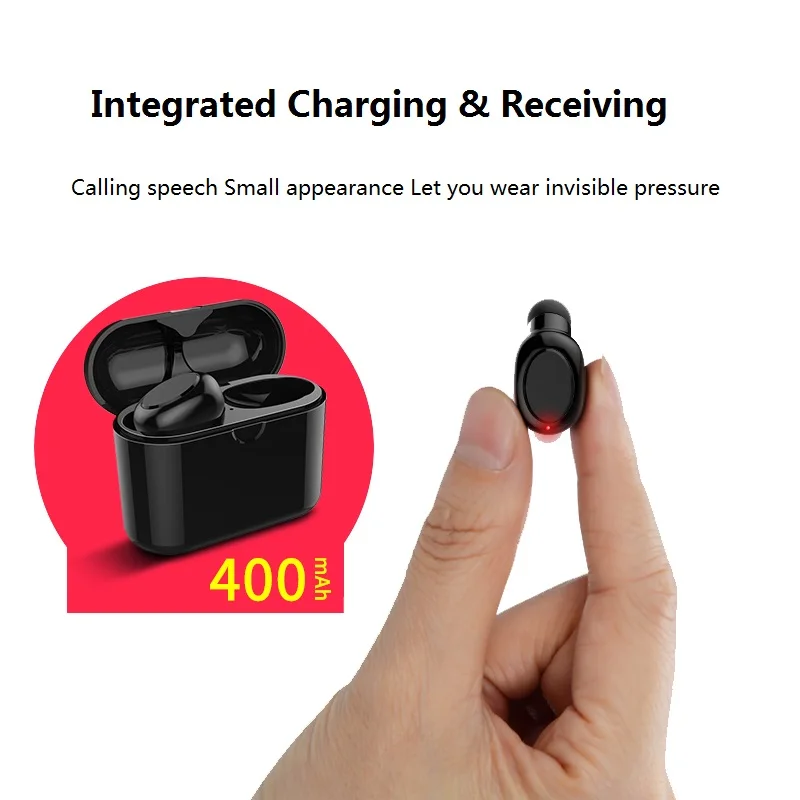 RBAYSALE наушники Bluetooth Беспроводные с зарядкой резервуар для хранения портативный