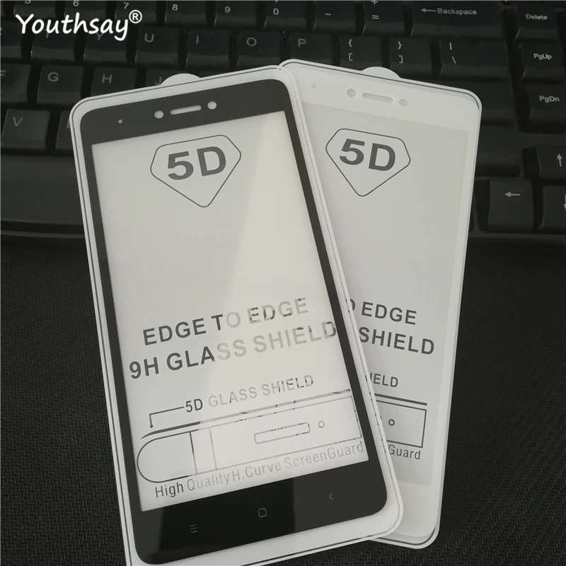 Защитное стекло 5D закаленное для Xiaomi Redmi Note 4X пленка | Мобильные телефоны и