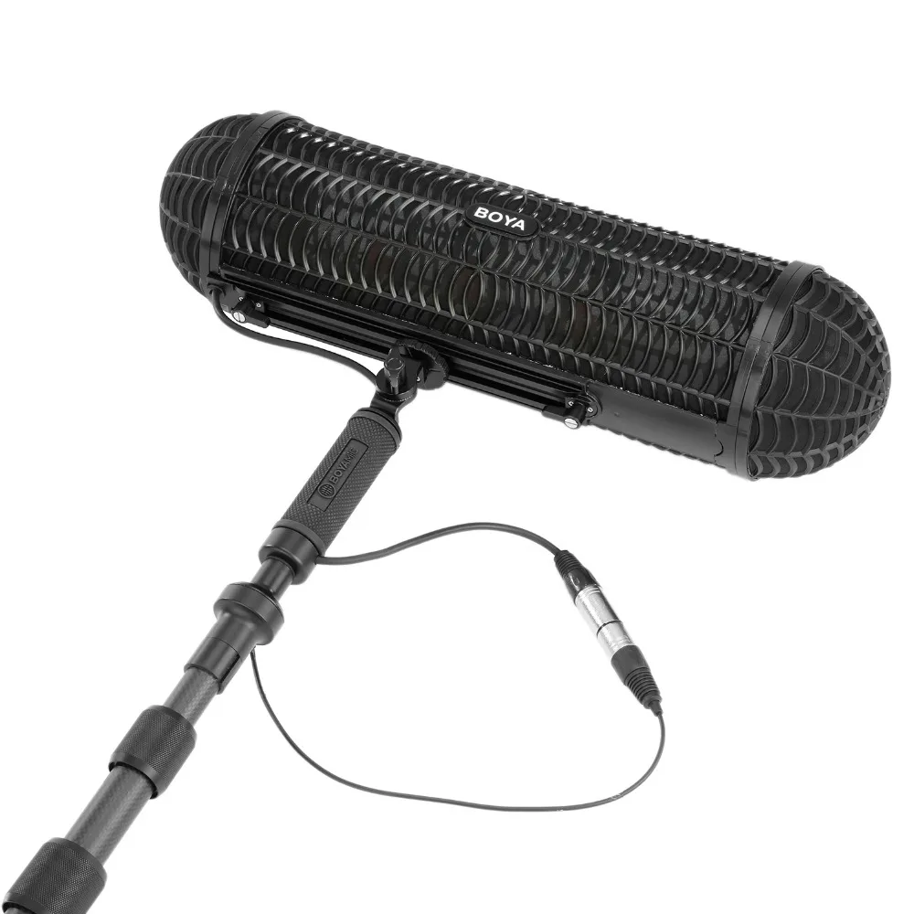 BOYA BY WS1000 лобовое стекло и подвеска Системы с XLR мужчина женщина Вход s & 3 Shockmount для