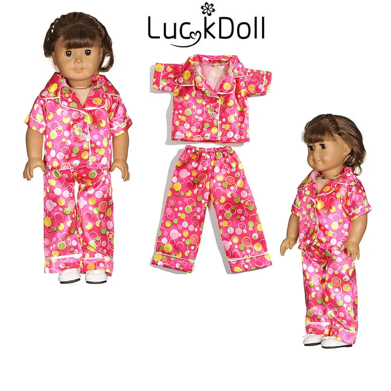 

Luckdoll Edge Print Set for 18" American Doll, Best Holiday Gift for Kids