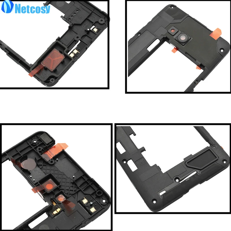 Netcosy для Nokia microsoft Lumia 640 средняя пластина черный ободок средней рамки корпуса Замена для microsoft Lumia 640