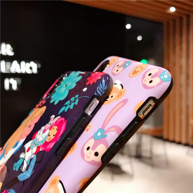 Cartoon Pink Duffy ShellieMay Anime Gelatoni StellaLou Coque Case for iPhone 11 pro X XR XSMAX 7 8 6 Plus Cute Alice Phone Cover |