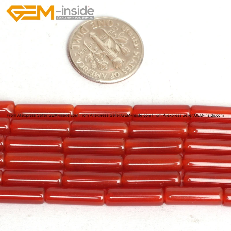 Жемчужный цилиндрический колоннар красные Агаты каменная колонна бусины для