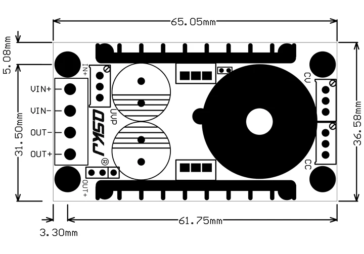 80W DC-DC Buck Boost конвертер CC CV 9-35 to 1-35V 3 v 5v 12v 24v понижающий модуль адаптера